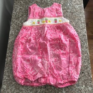 Lilly Pulitzer Baby Romper bodysuit 12-18 Months